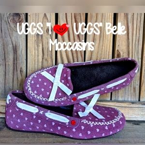 UGGS "I ❤️ UGGS" Belle Moccasins, Size 6